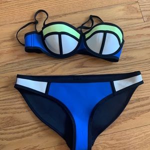 Blue Triangl swimsuit size S top and size L bottom